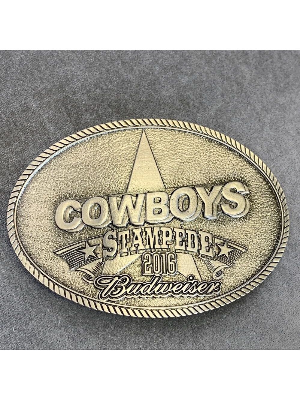 Cowboys stampede 2016 Budweiser belt buckle unisex🔥